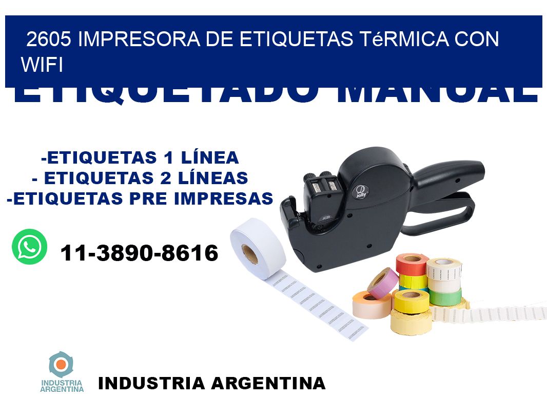 2605 impresora de etiquetas térmica con wifi