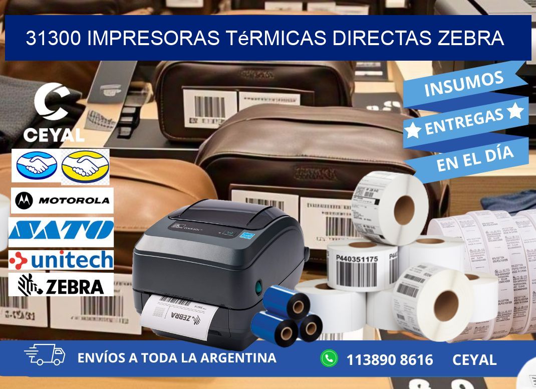 31300 impresoras térmicas directas zebra
