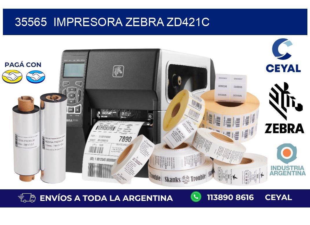 35565 Impresora Zebra zd421c