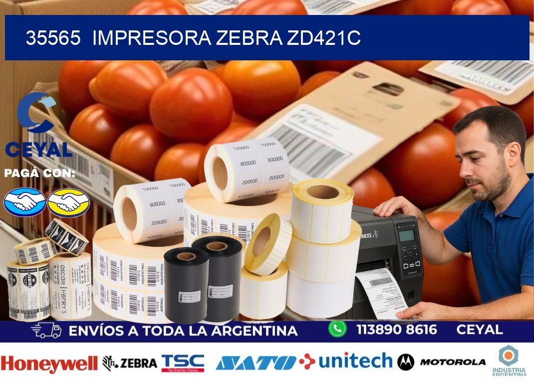 35565  Impresora Zebra zd421c