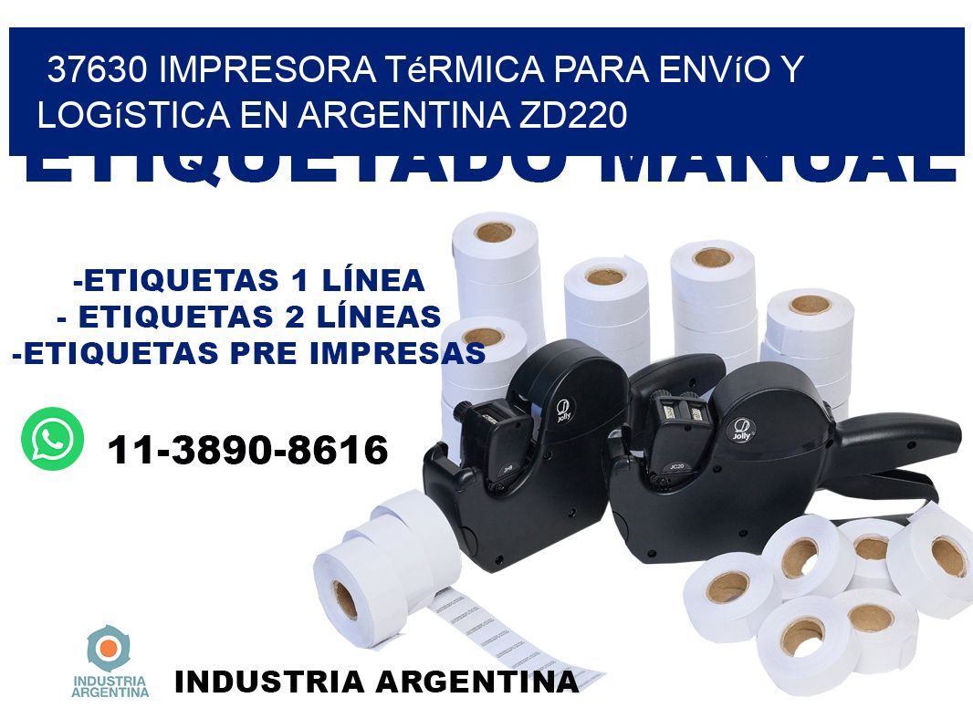 37630 impresora térmica para envío y logística en Argentina ZD220