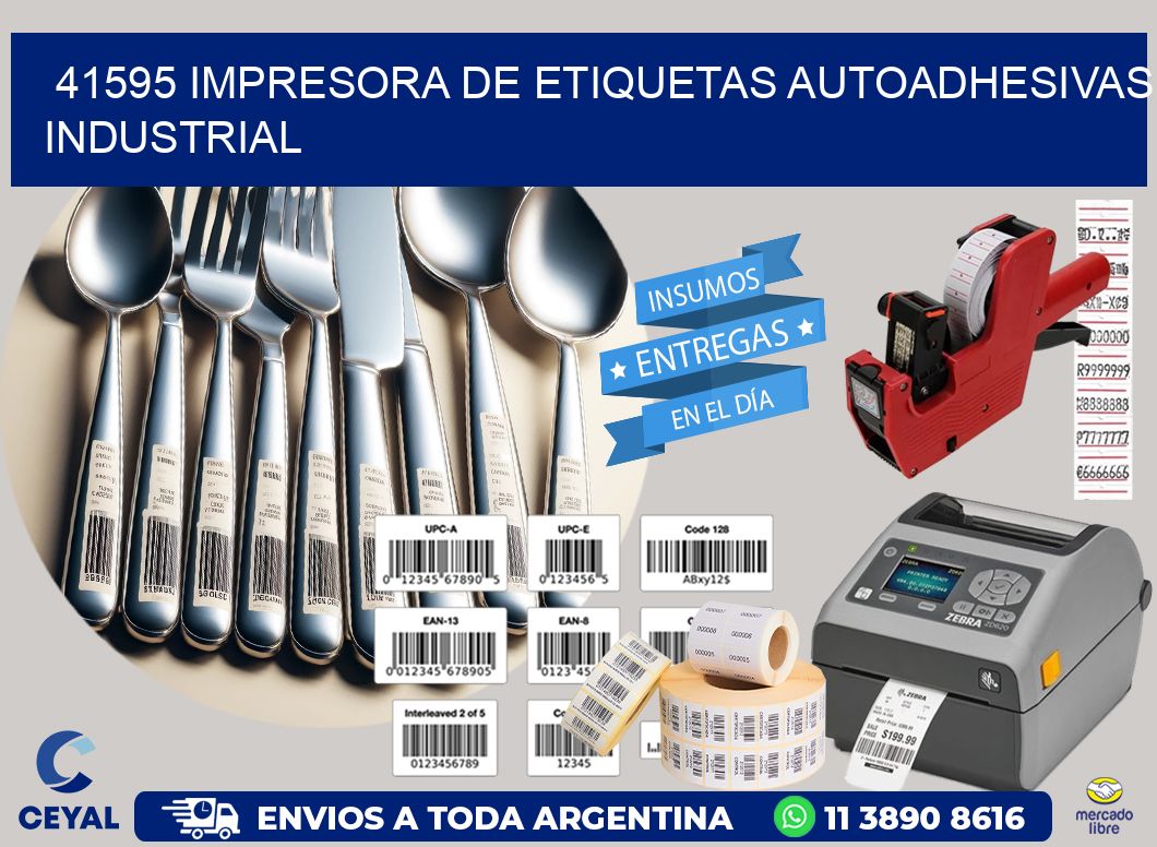 41595 Impresora de etiquetas autoadhesivas industrial