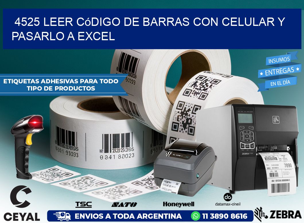 4525 Leer código de barras con celular y pasarlo a Excel
