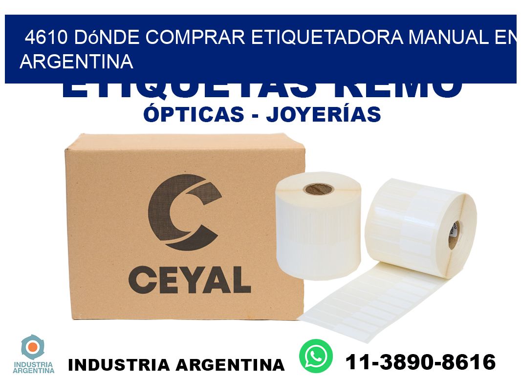 4610 dónde comprar etiquetadora manual en argentina