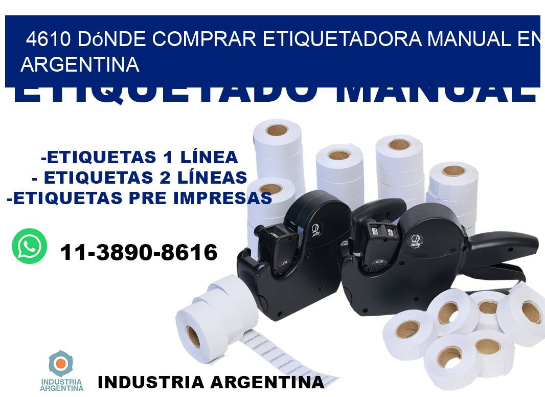 4610 dónde comprar etiquetadora manual en argentina