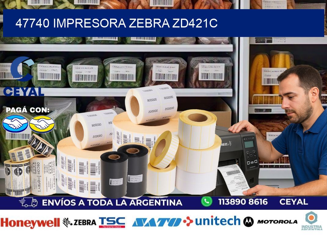 47740 Impresora Zebra zd421c