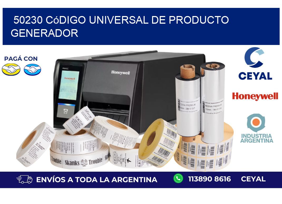 50230 Código universal de producto generador