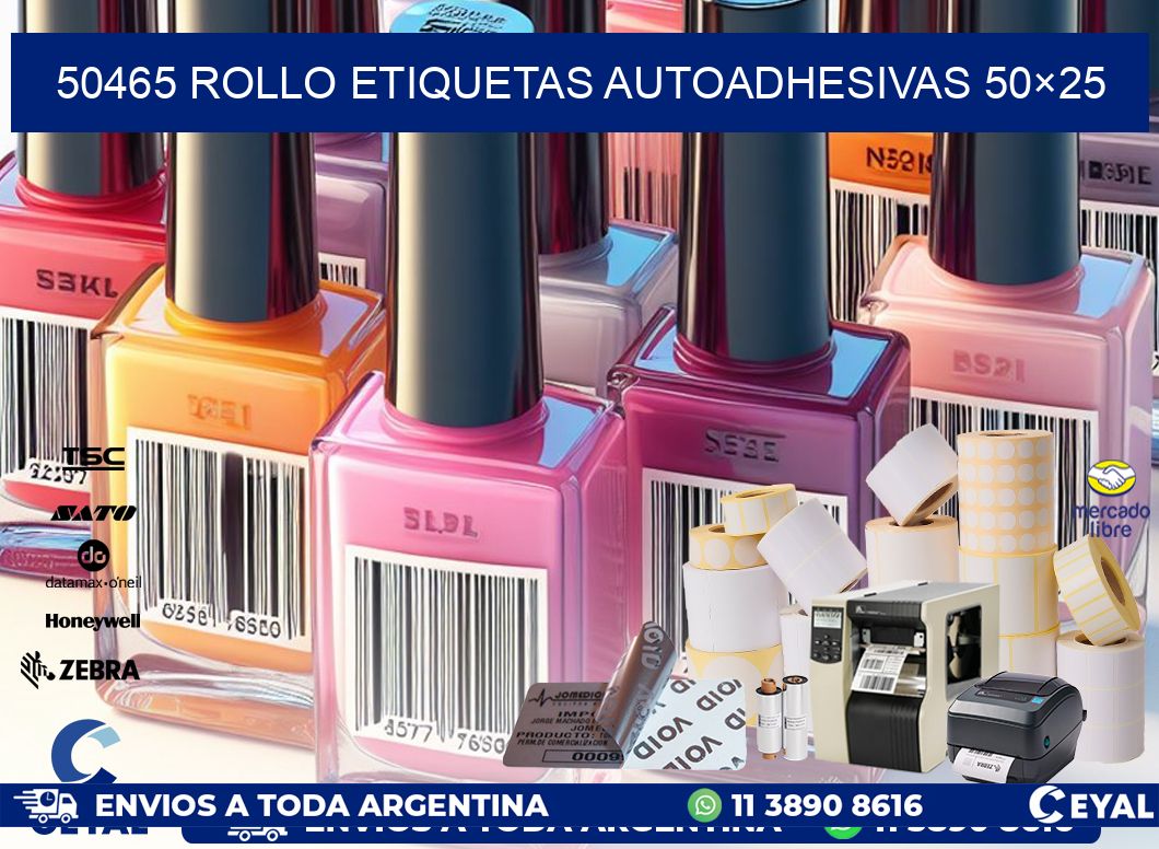 50465 Rollo Etiquetas autoadhesivas 50×25