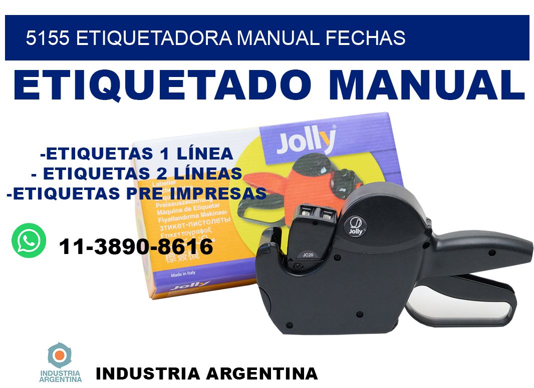 5155 etiquetadora manual fechas