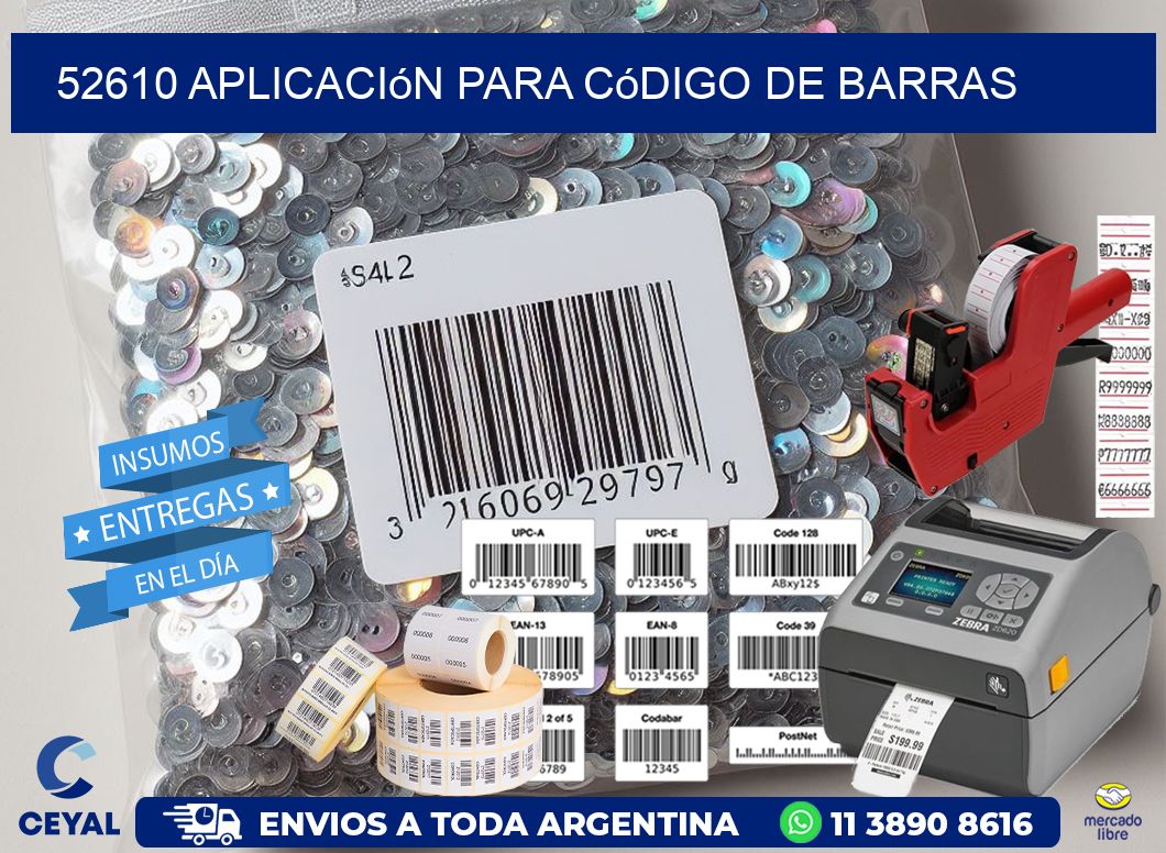 52610 Aplicación para código de barras