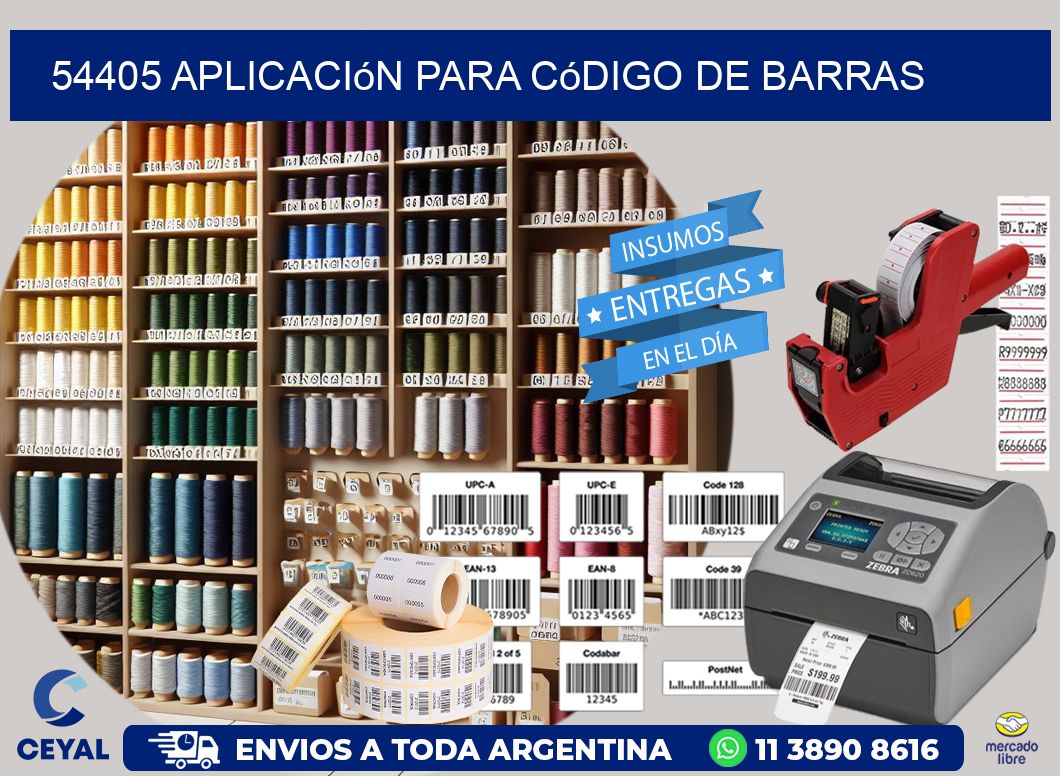 54405 Aplicación para código de barras