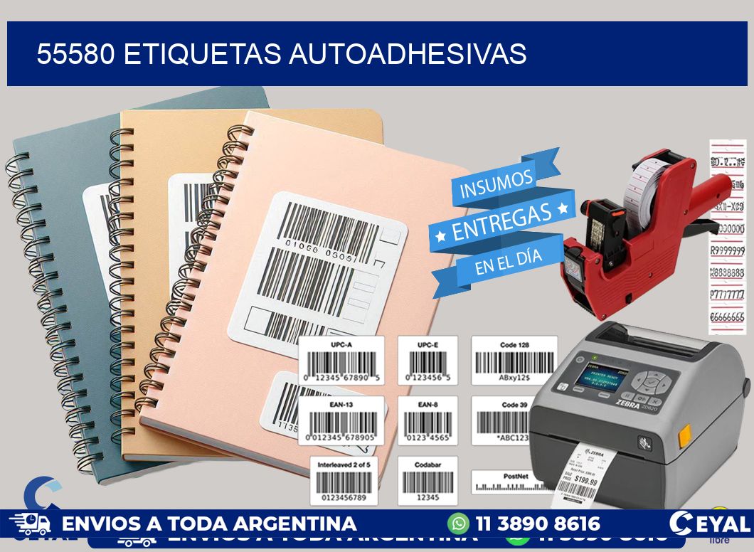 55580 Etiquetas autoadhesivas