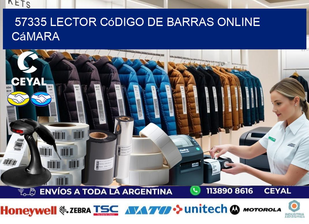 57335 Lector código de barras online cámara