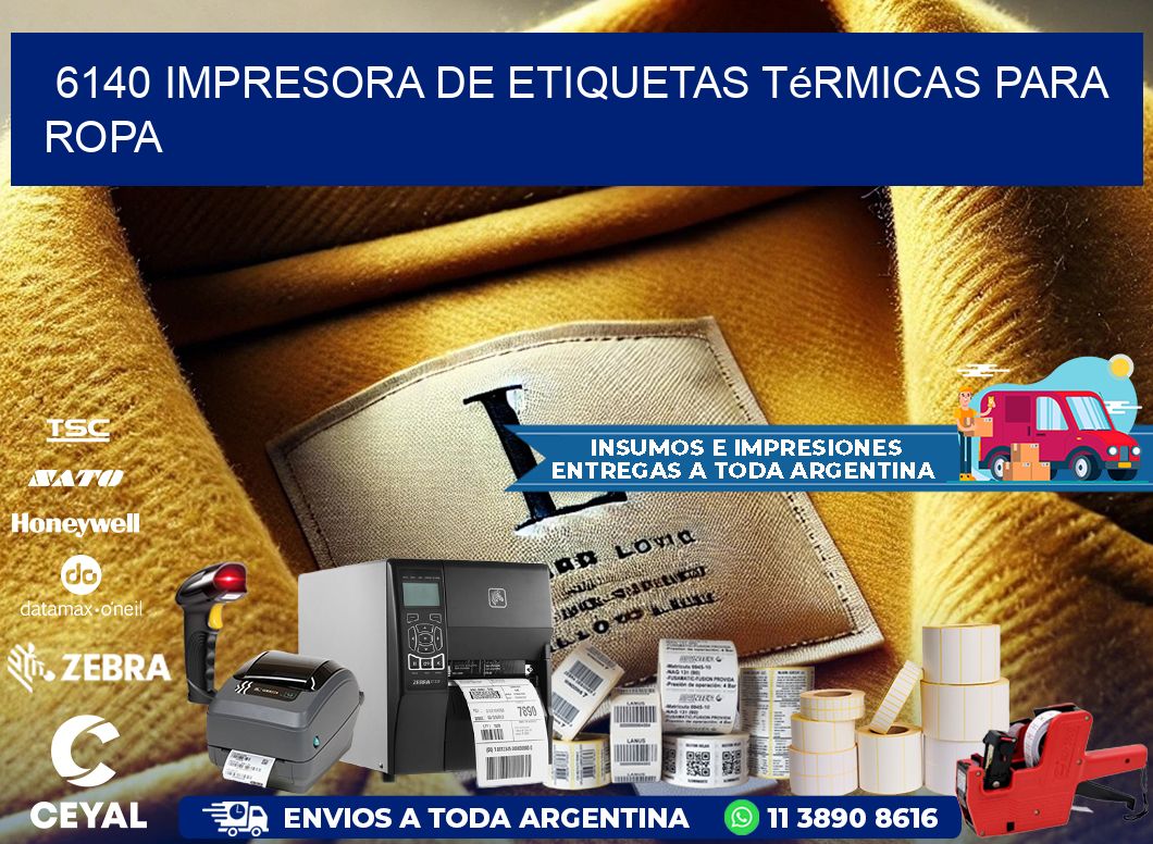 6140 impresora de etiquetas térmicas para ropa