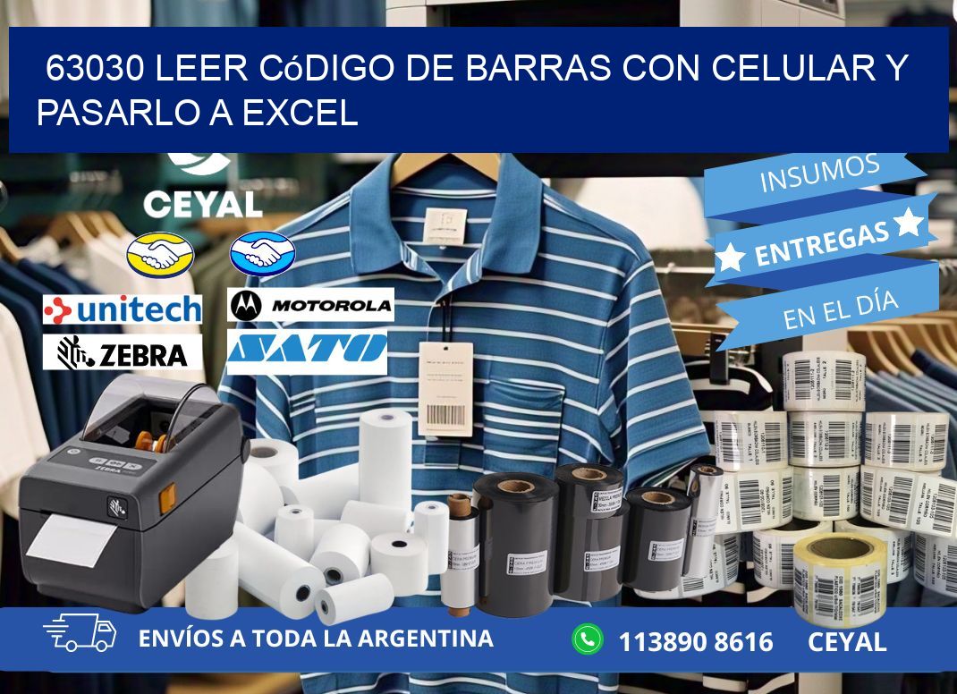 63030 Leer código de barras con celular y pasarlo a Excel
