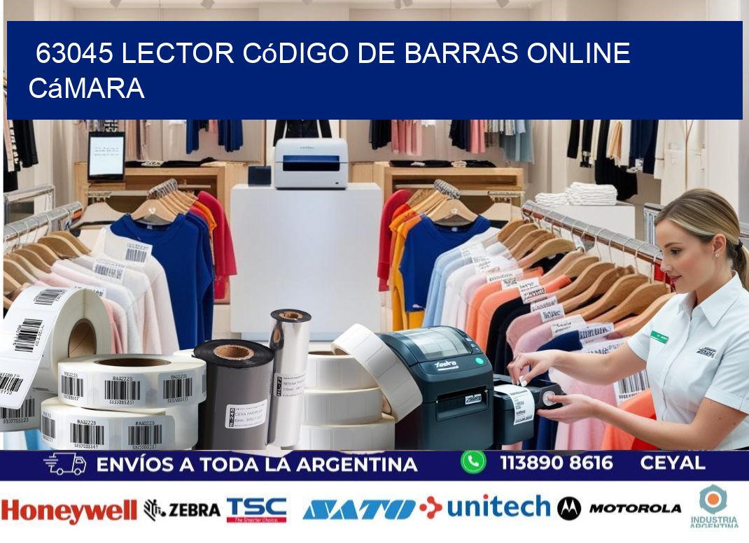 63045 Lector código de barras online cámara