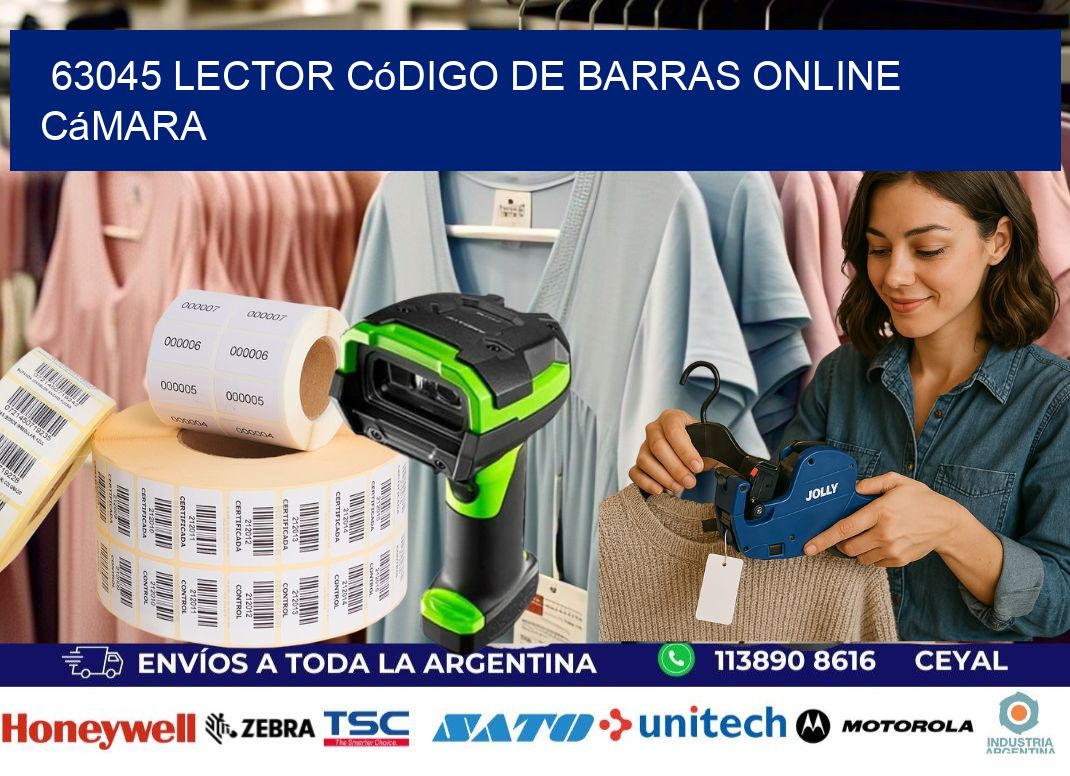 63045 Lector código de barras online cámara