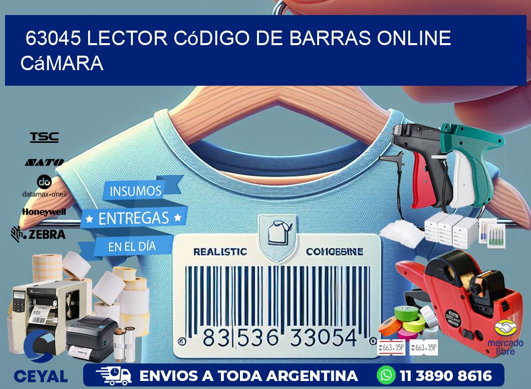 63045 Lector código de barras online cámara