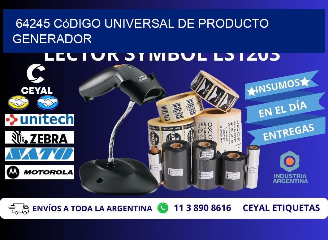 64245 Código universal de producto generador