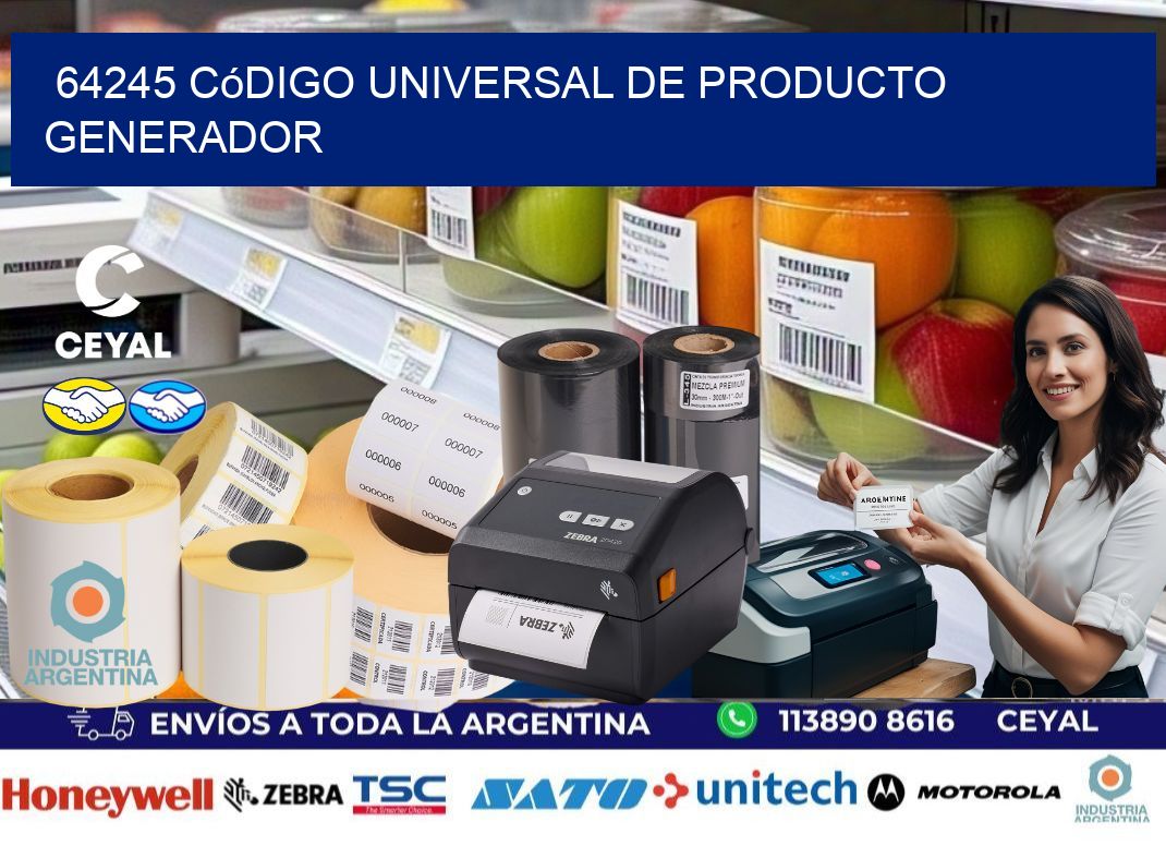 64245 Código universal de producto generador