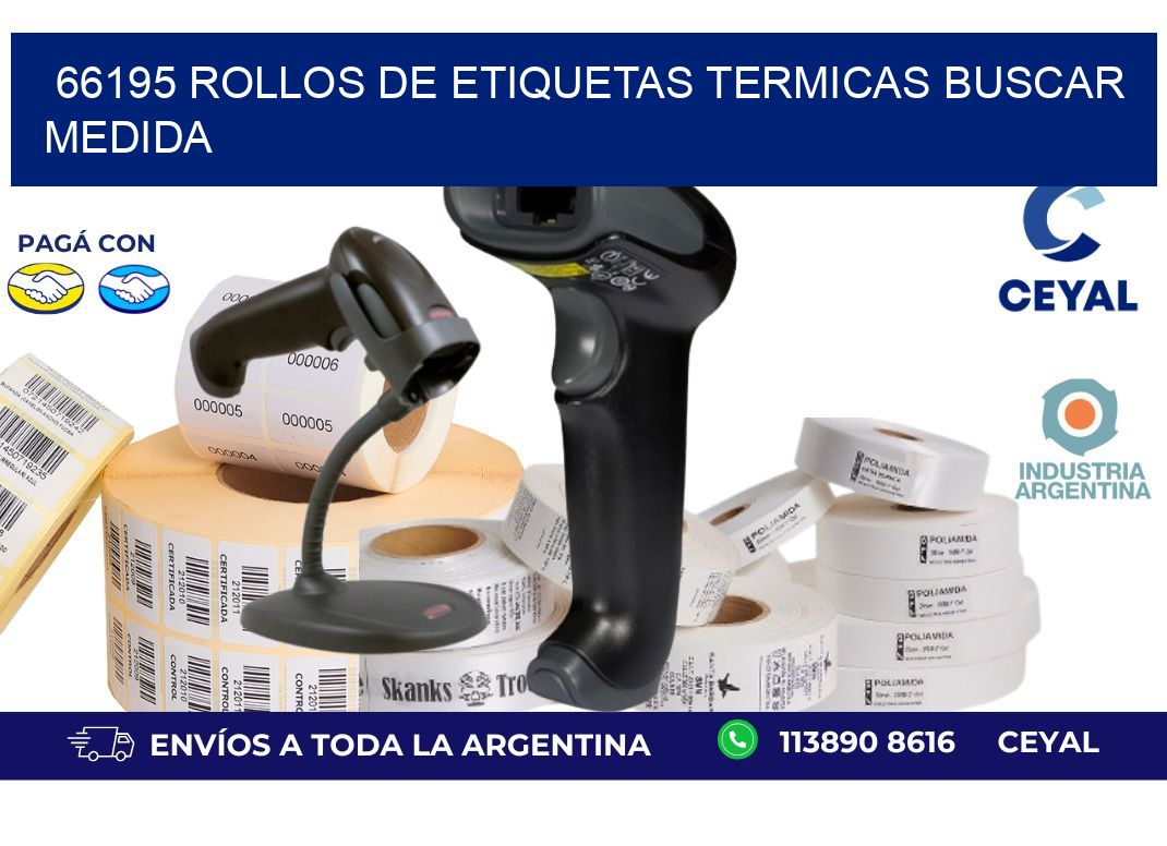 66195 rollos de etiquetas termicas buscar medida