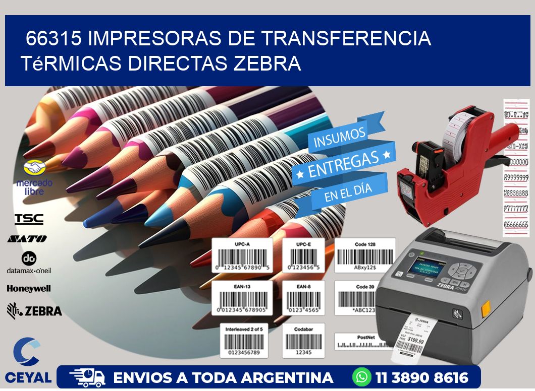 66315 impresoras de Transferencia térmicas directas zebra
