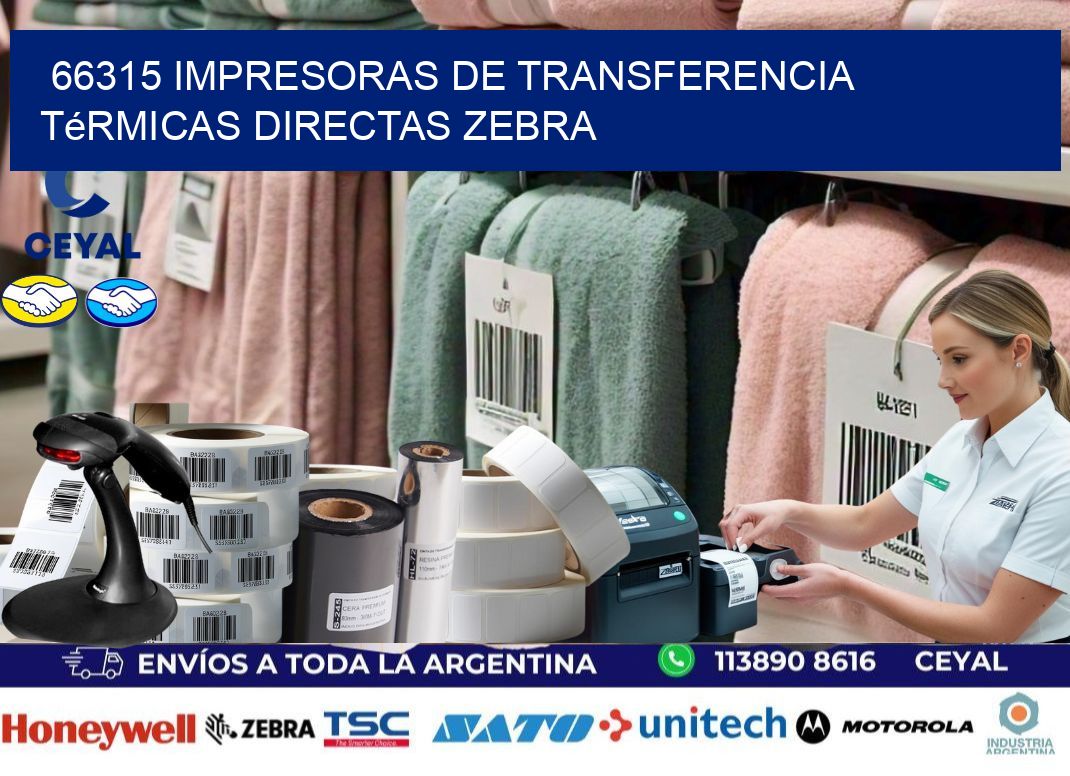 66315 impresoras de Transferencia térmicas directas zebra