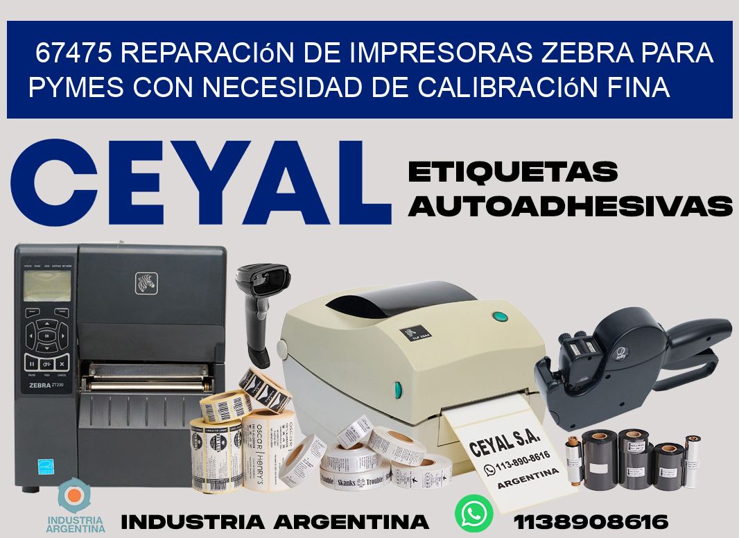 67475 reparación de impresoras zebra para pymes con necesidad de calibración fina