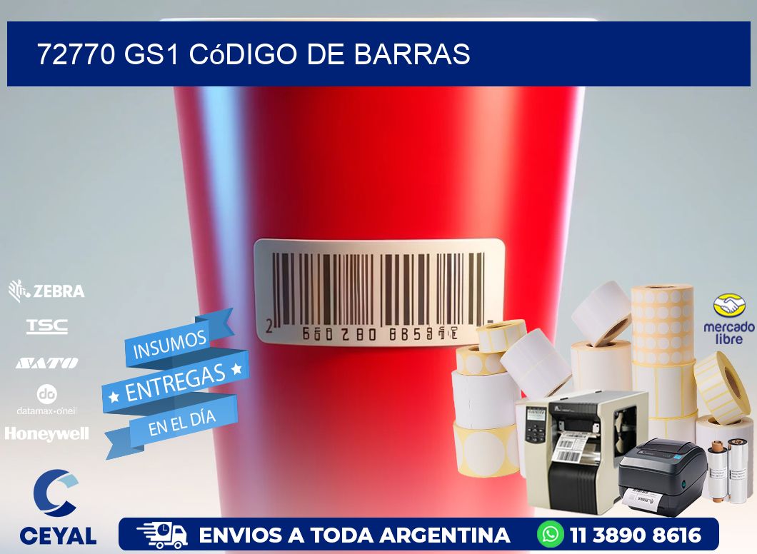 72770 GS1 código de barras