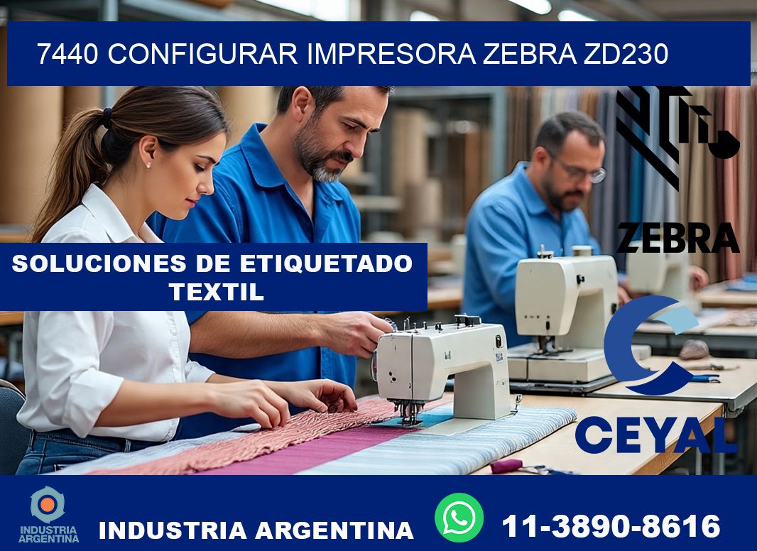 7440 configurar impresora zebra zd230