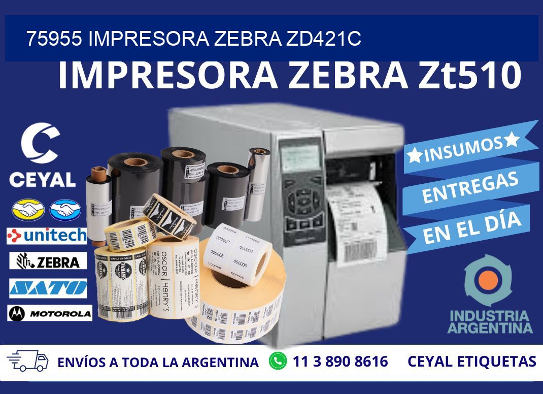 75955 Impresora Zebra zd421c