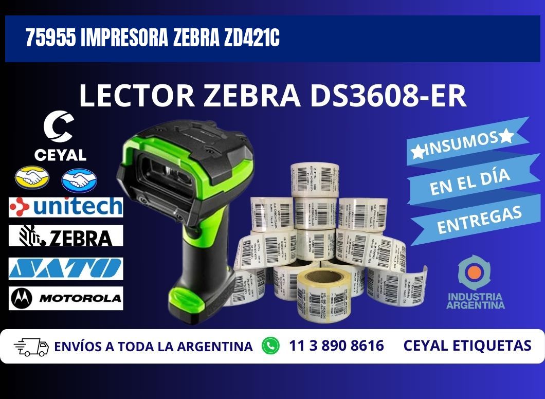 75955 Impresora Zebra zd421c