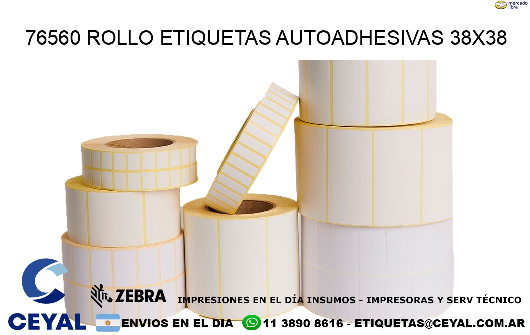 76560 Rollo Etiquetas autoadhesivas 38×38