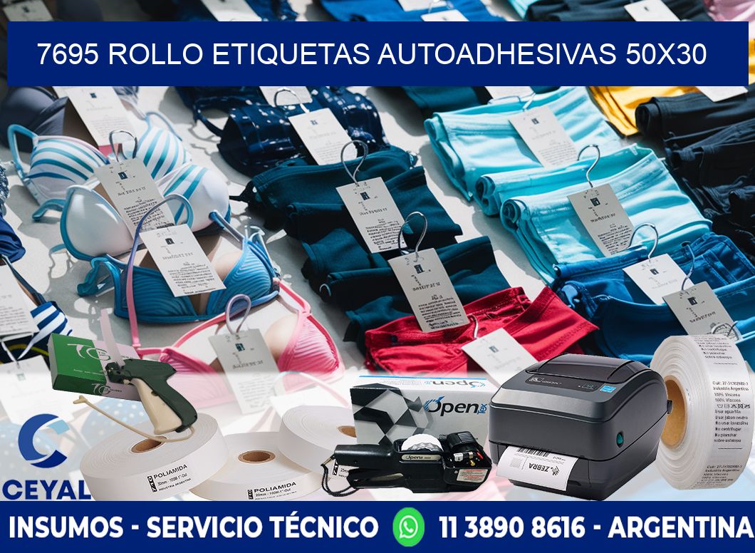 7695 Rollo Etiquetas autoadhesivas 50x30