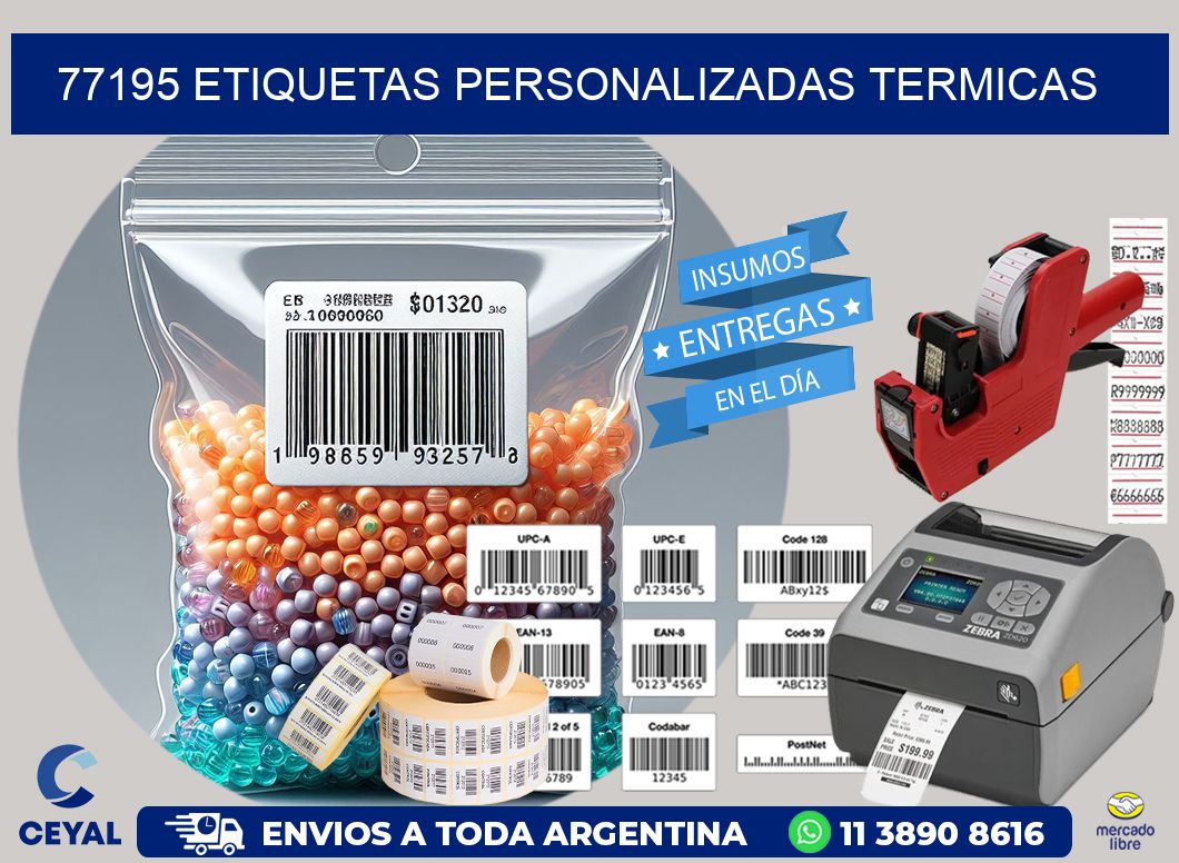 77195 Etiquetas personalizadas termicas