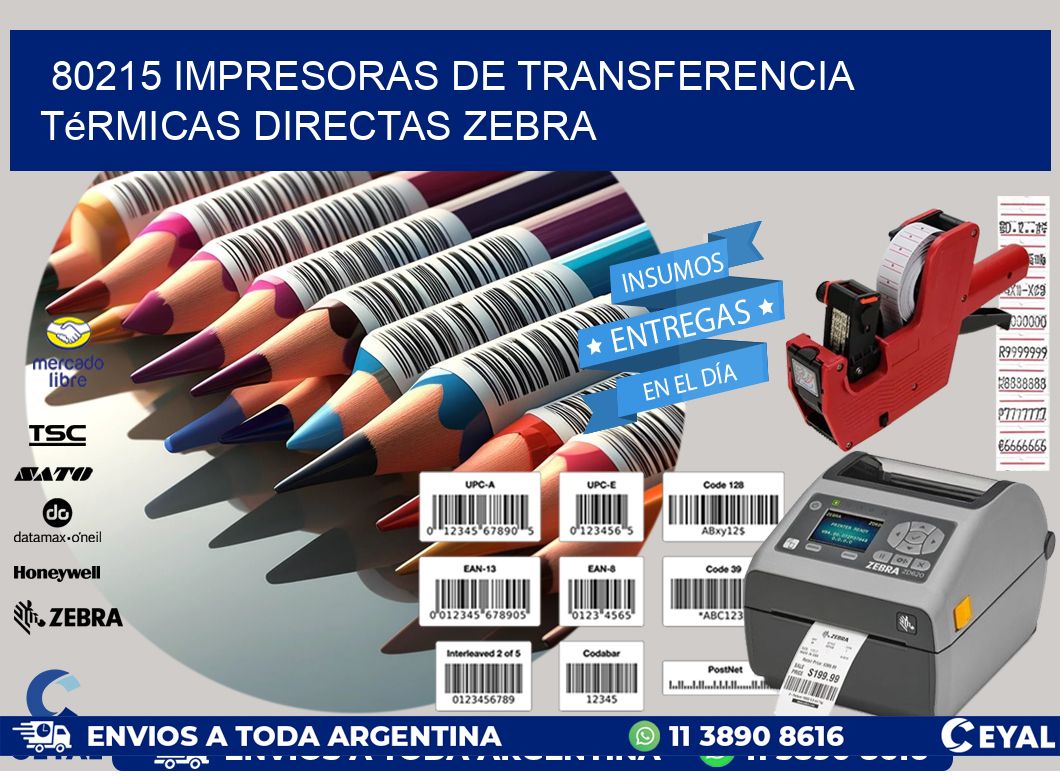 80215 impresoras de Transferencia térmicas directas zebra