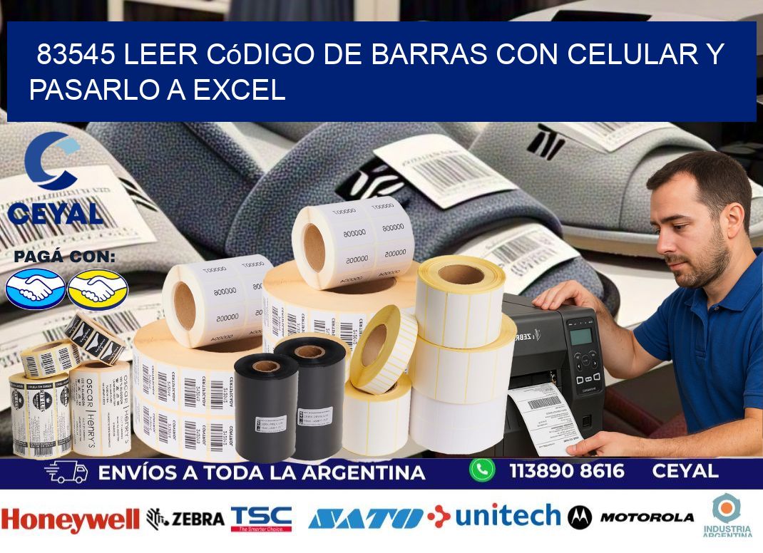 83545 Leer código de barras con celular y pasarlo a Excel