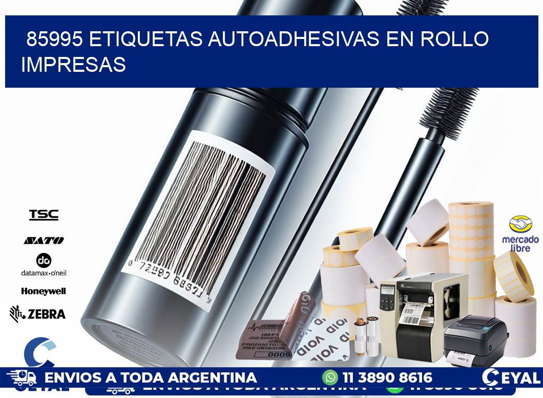 85995 Etiquetas autoadhesivas en rollo impresas