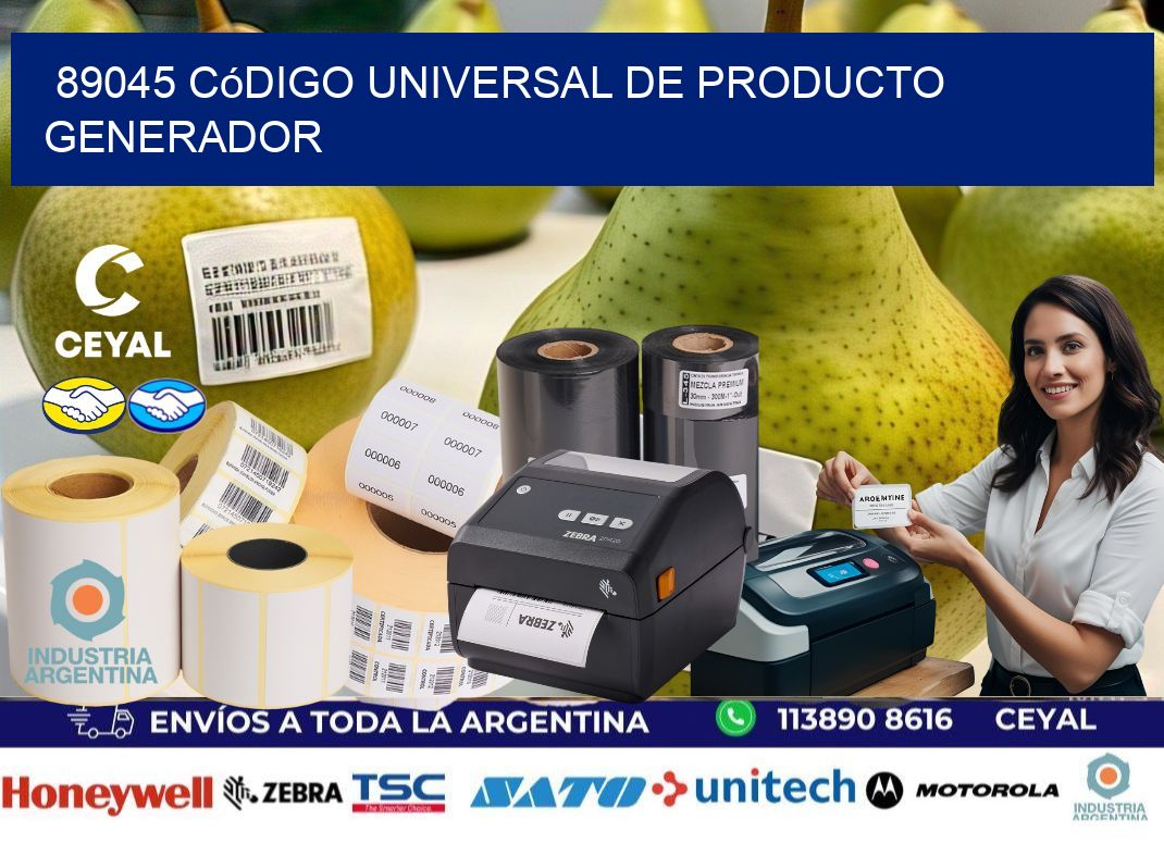 89045 Código universal de producto generador