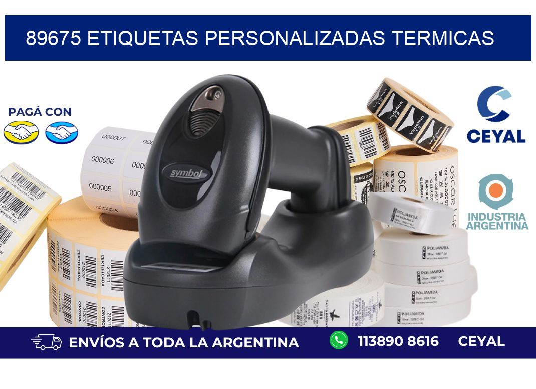 89675 Etiquetas personalizadas termicas