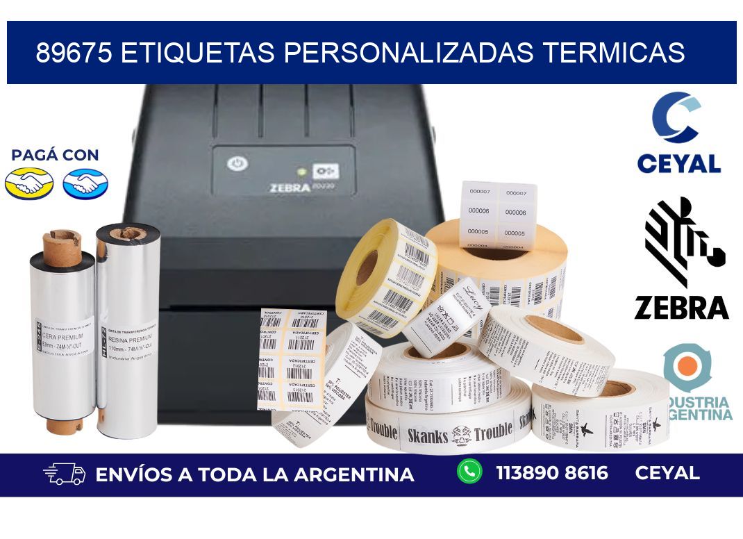 89675 Etiquetas personalizadas termicas