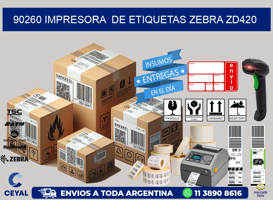 90260 impresora de etiquetas Zebra ZD420