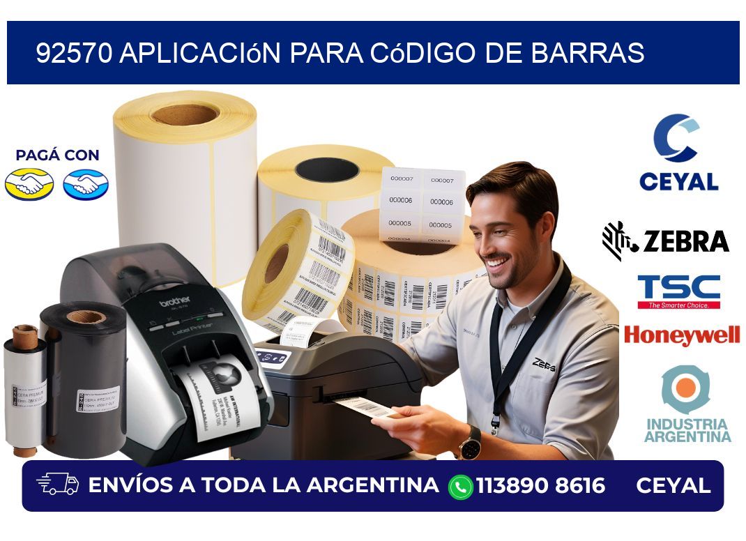 92570 Aplicación para código de barras