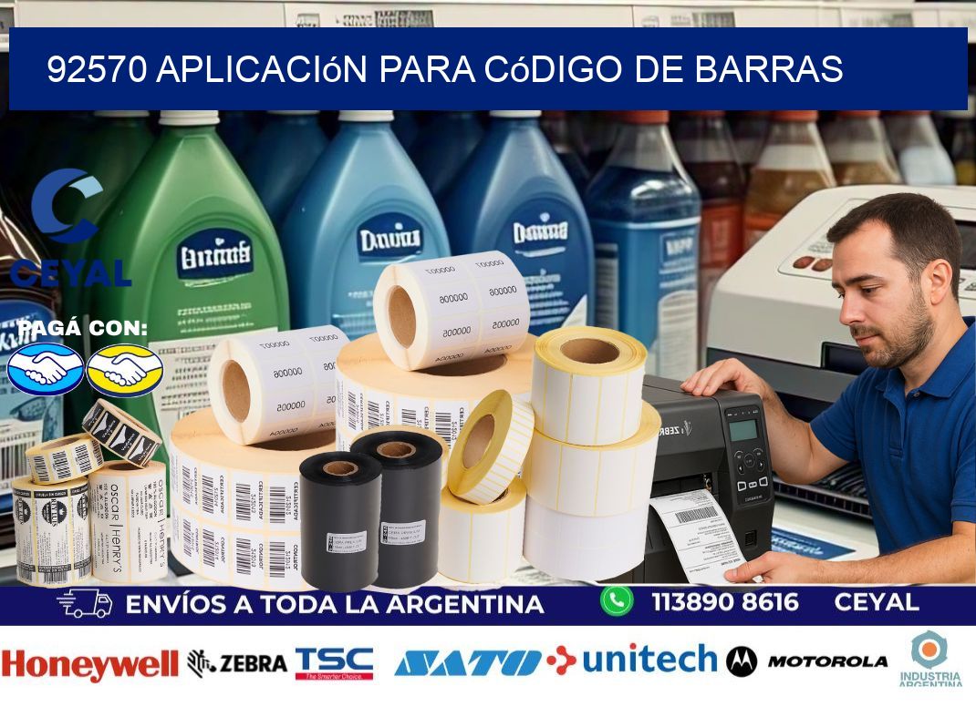 92570 Aplicación para código de barras