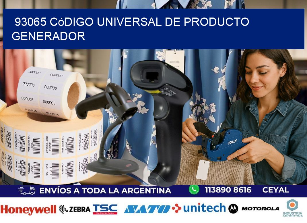 93065 Código universal de producto generador