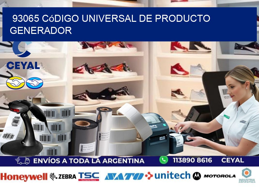 93065 Código universal de producto generador