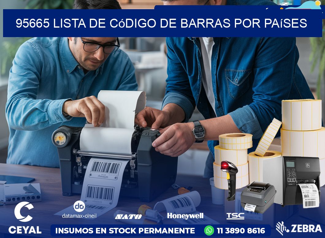 95665 Lista de código de barras por países