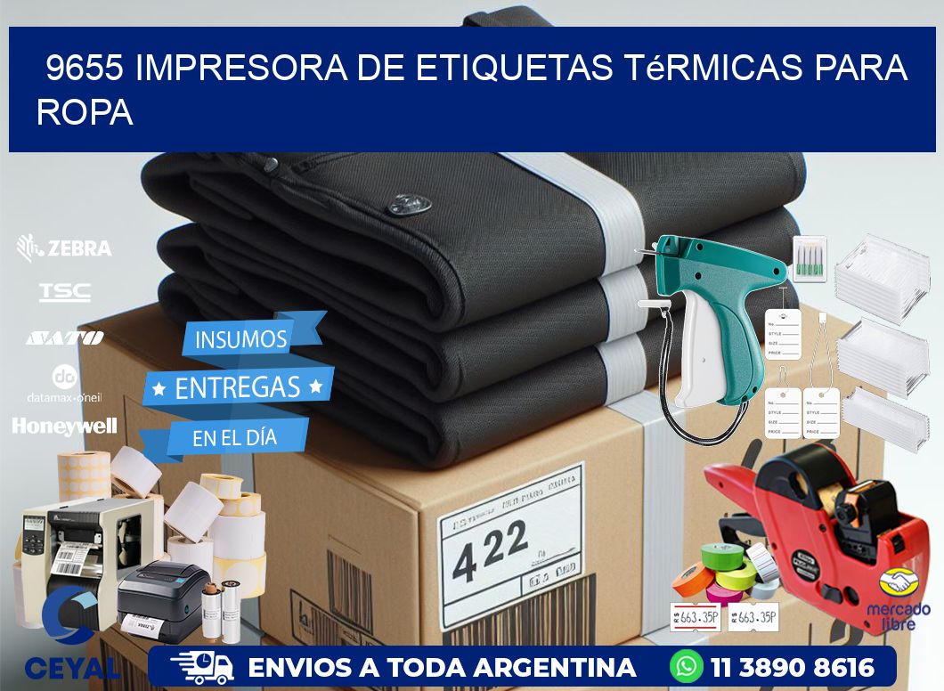 9655 impresora de etiquetas térmicas para ropa