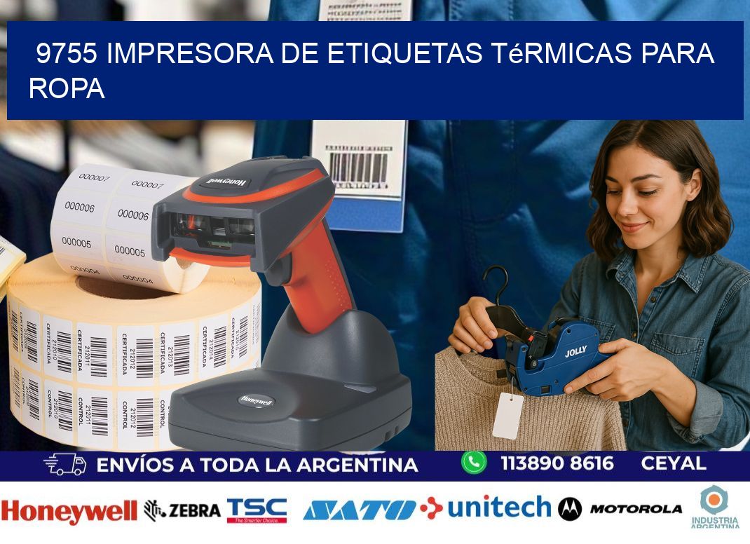 9755 impresora de etiquetas térmicas para ropa