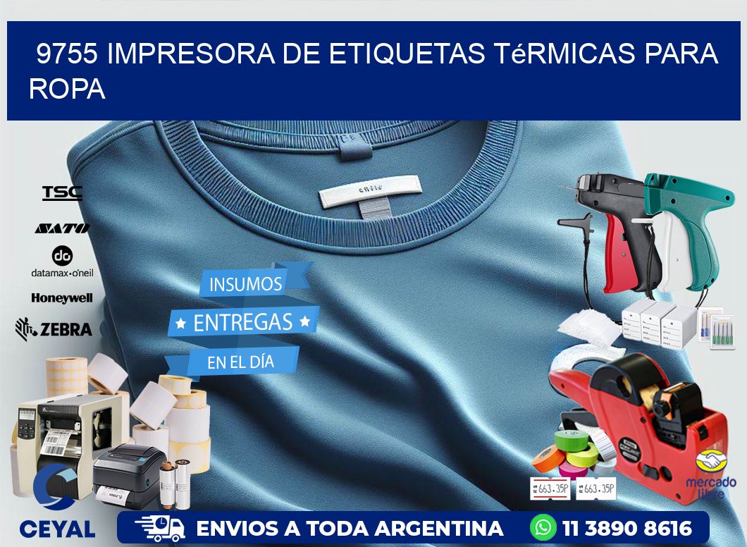 9755 impresora de etiquetas térmicas para ropa